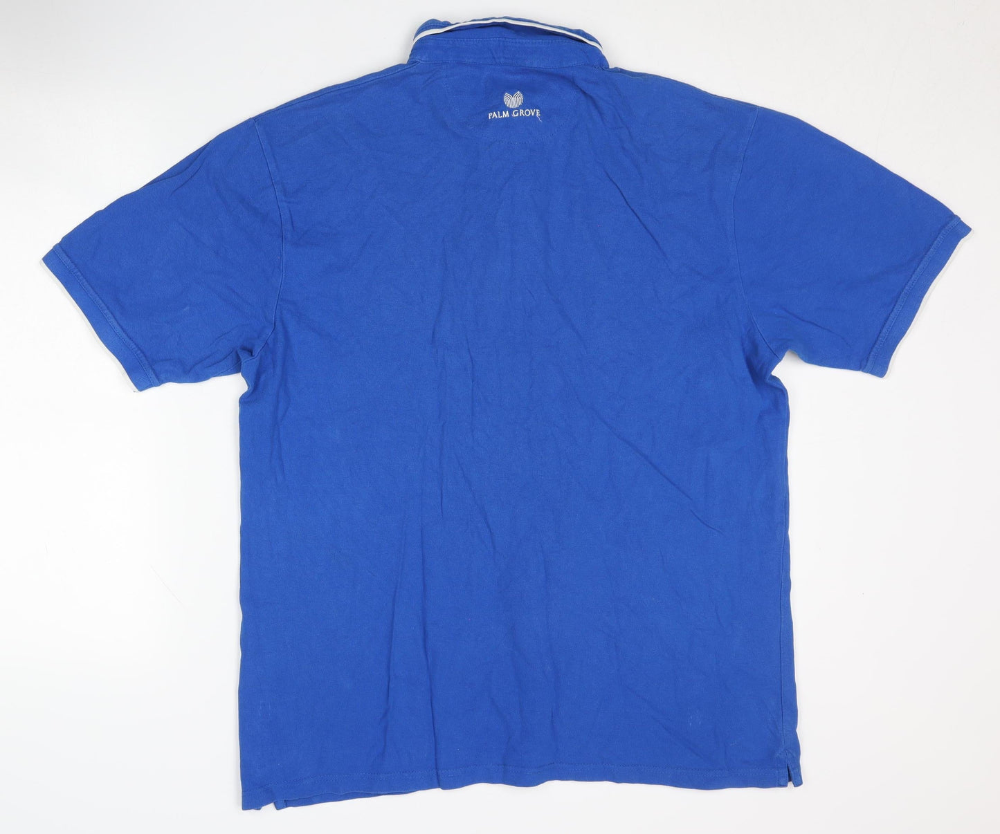 Palm Grove Men's Blue XL Polo Shirt, Casual Golf Wear