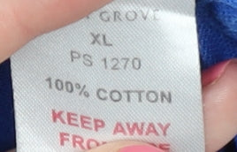 Palm Grove Men's Blue XL Polo Shirt, Casual Golf Wear