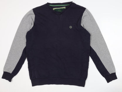 Nicholas Deakins Men's Blue Grey XL Pullover Sweatshirt