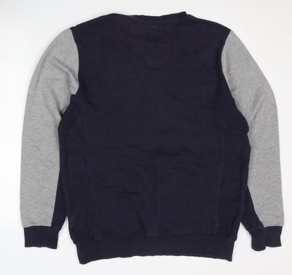 Nicholas Deakins Men's Blue Grey XL Pullover Sweatshirt