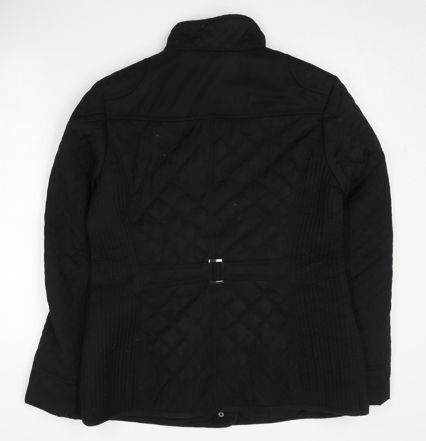 Outerwear Women's Black Quilted Jacket Size 12 Casual Autumn