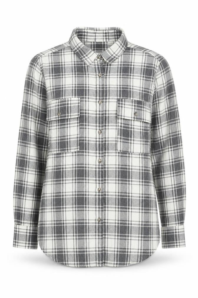 Womens UK Size 14 In the Style Grey Basic Button-Up