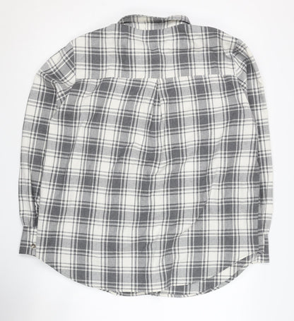 Womens UK Size 14 In the Style Grey Basic Button-Up