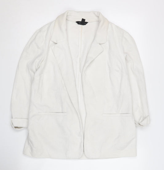 New Look Women's White Blazer Size 10