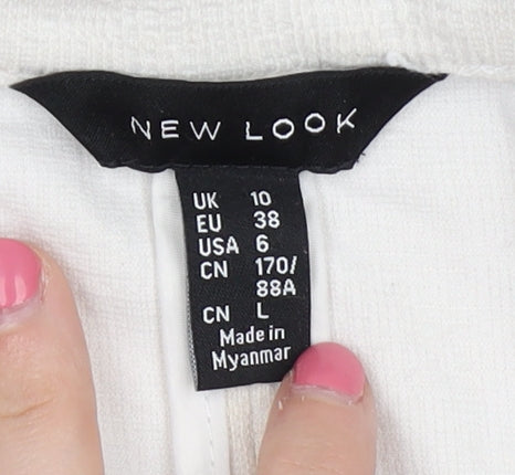 New Look Women's White Blazer Size 10