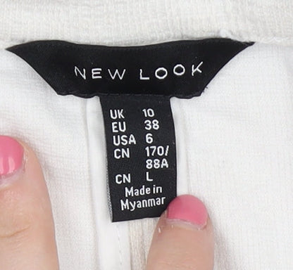 New Look Women's White Blazer Size 10