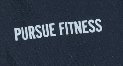Pursue Fitness Women's Black Cropped Athletic Top L