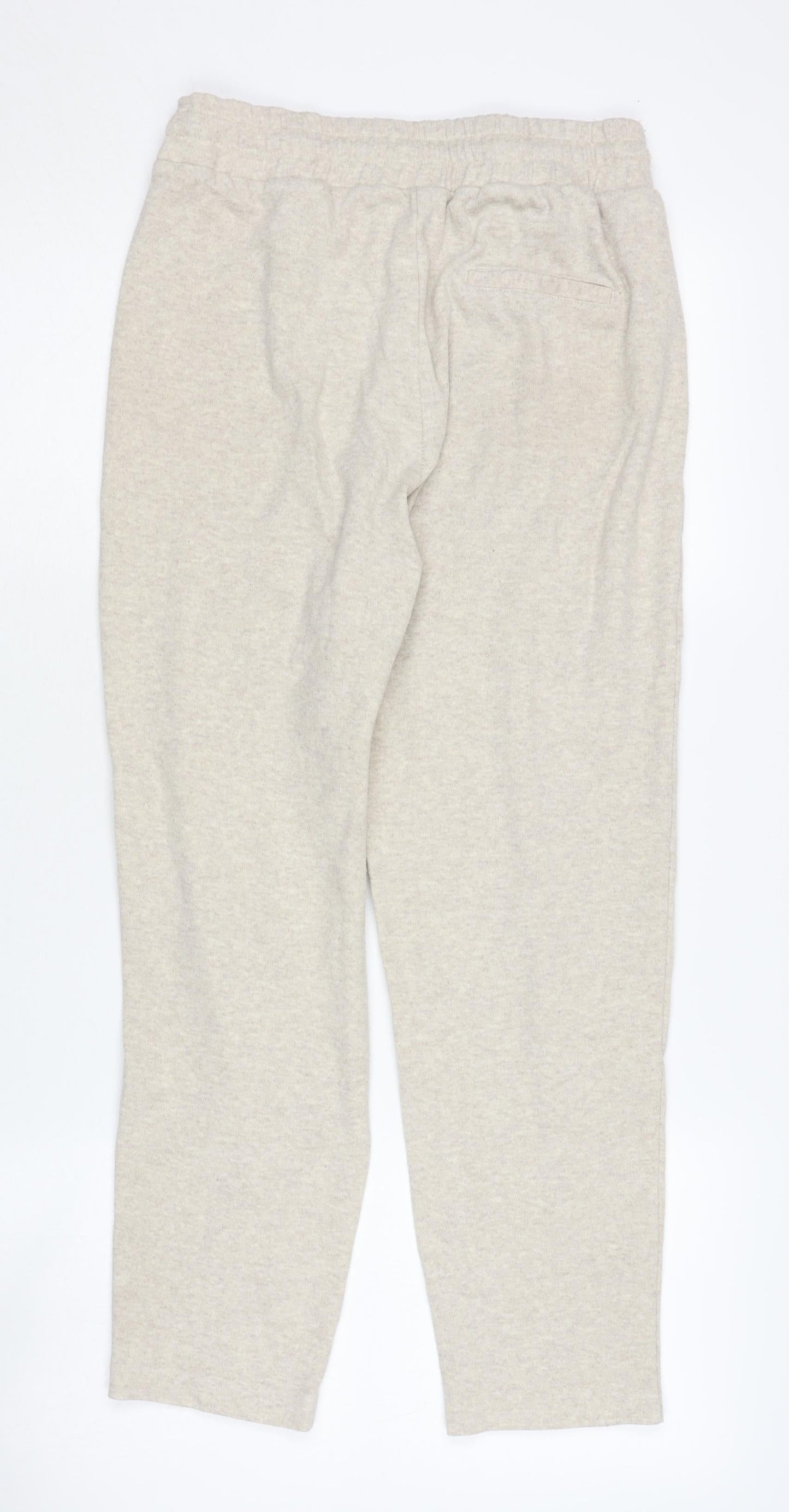 Womens UK Size S MNG Relaxed Fit Jogger Beige Trousers