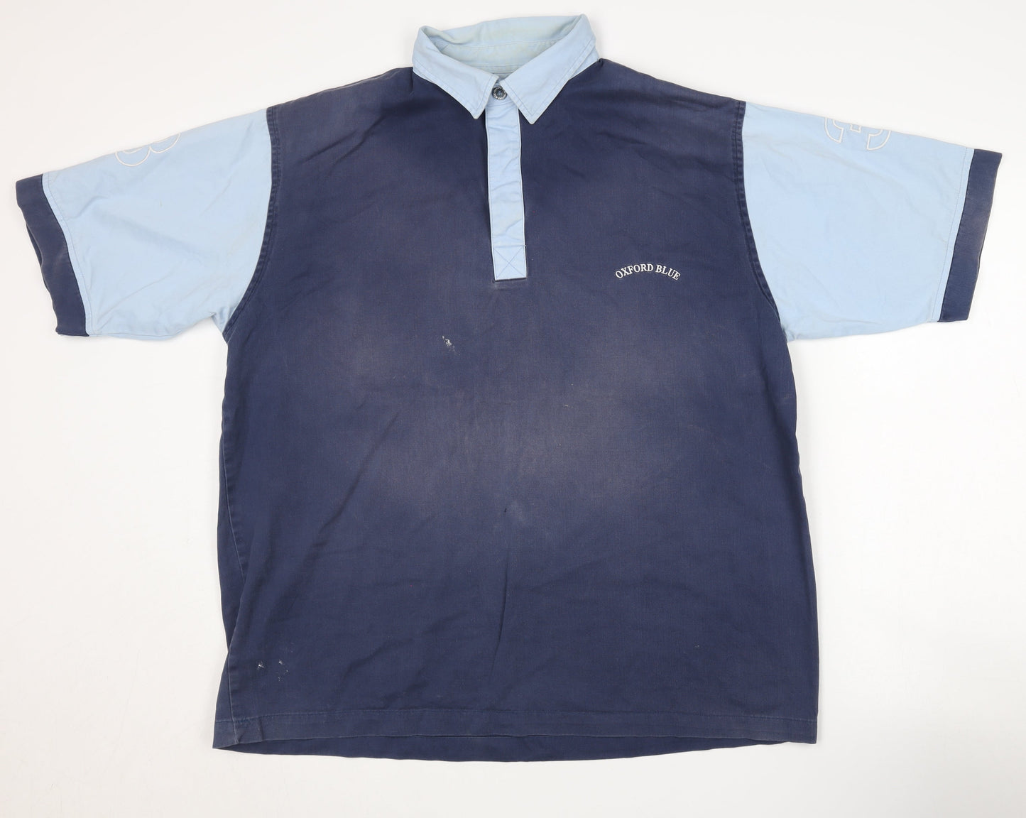 Oxford Blue Men's Large Polo Shirt Blue