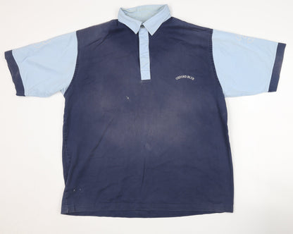 Oxford Blue Men's Large Polo Shirt Blue