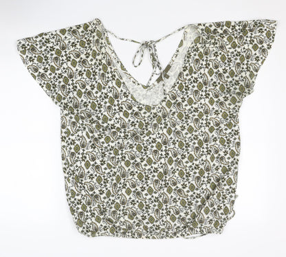 Womens UK Size 14 NEXT Multicoloured Basic Blouse
