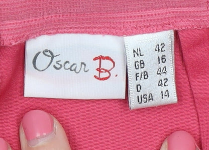 Womens UK Size 16 Oscar B   Pink Trousers