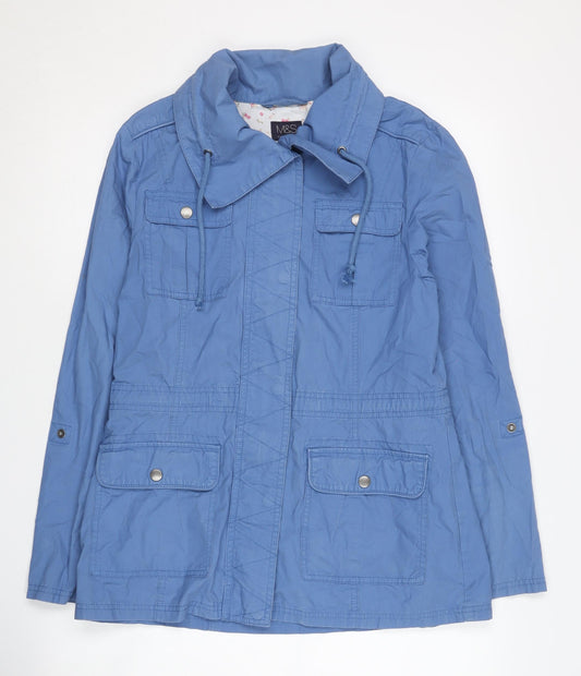 Womens UK Size 8 Marks and Spencer Blue Basic Jacket