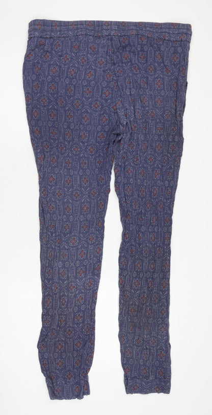Womens UK Size 16 Marks and Spencer Regular Fit Casual Blue Trousers
