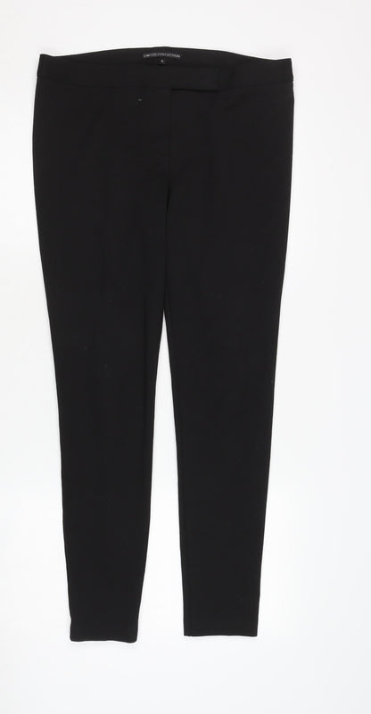 Womens UK Size 12 Marks and Spencer Regular Fit Casual Black Trousers