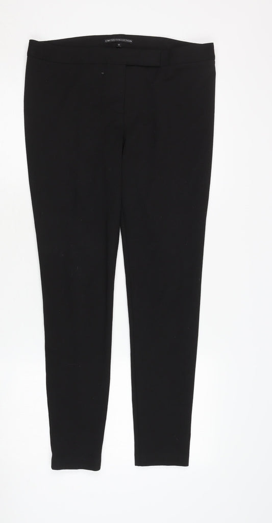 Womens UK Size 12 Marks and Spencer Regular Fit Casual Black Trousers