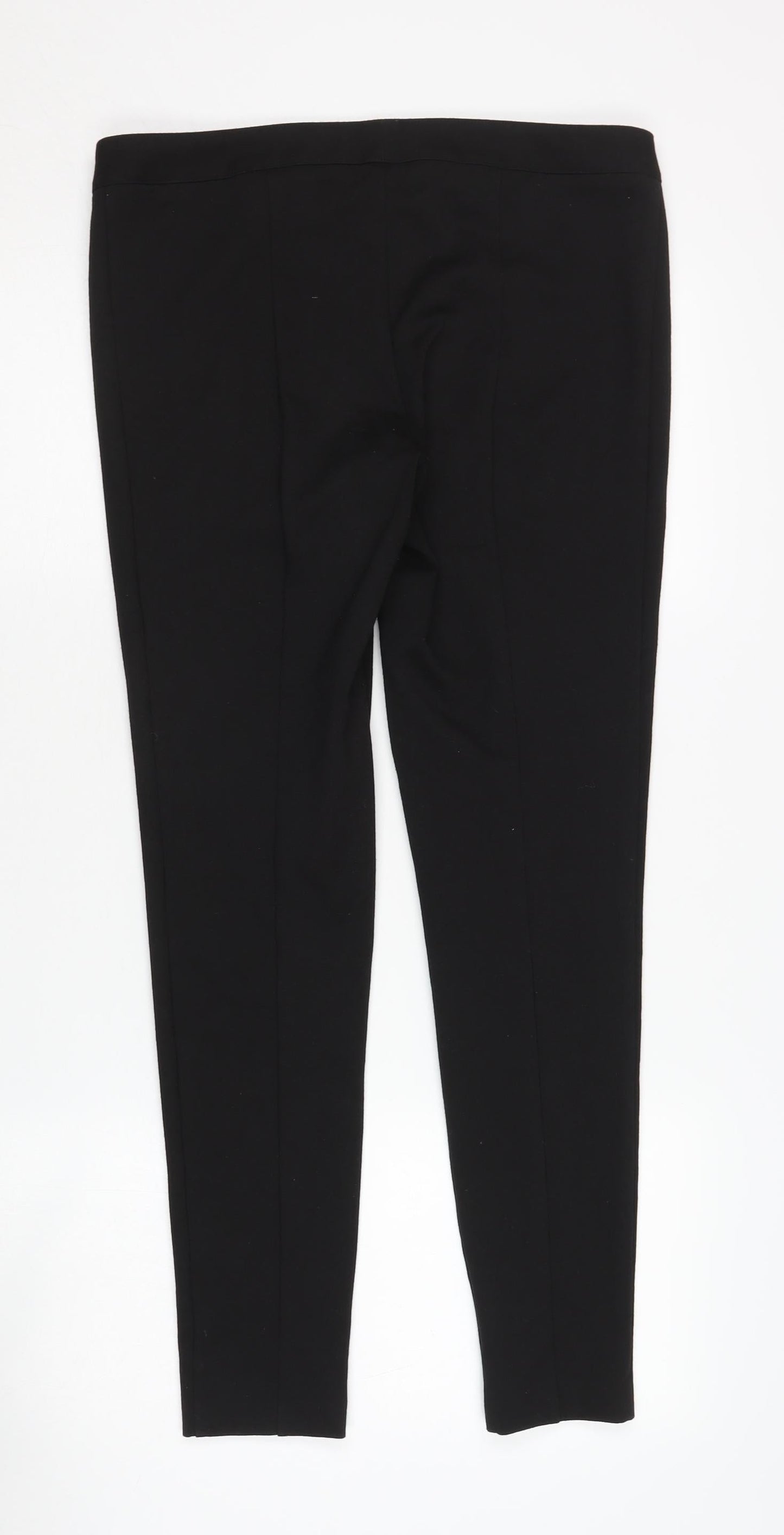 Womens UK Size 12 Marks and Spencer Regular Fit Casual Black Trousers