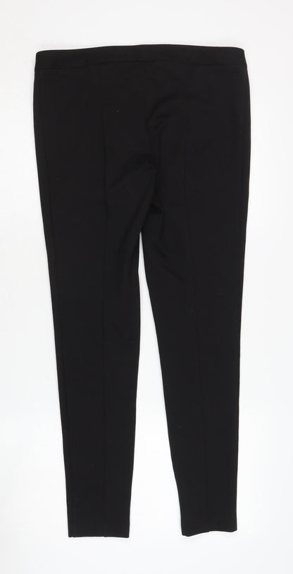 Womens UK Size 12 Marks and Spencer Regular Fit Casual Black Trousers