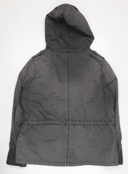 Womens UK Size 16 H&M Grey Parka Coat