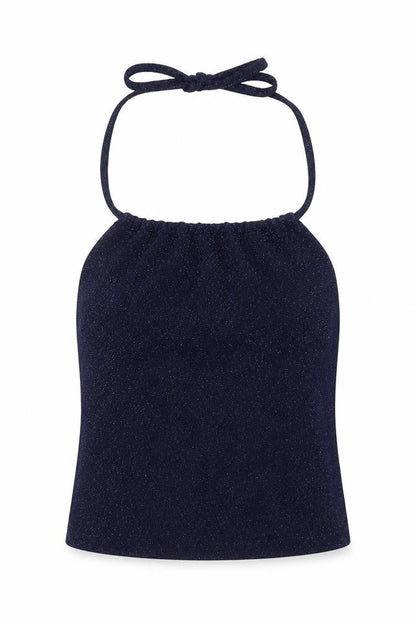 Teens UK Size 8 Pacific Republic Blue Halter Tank