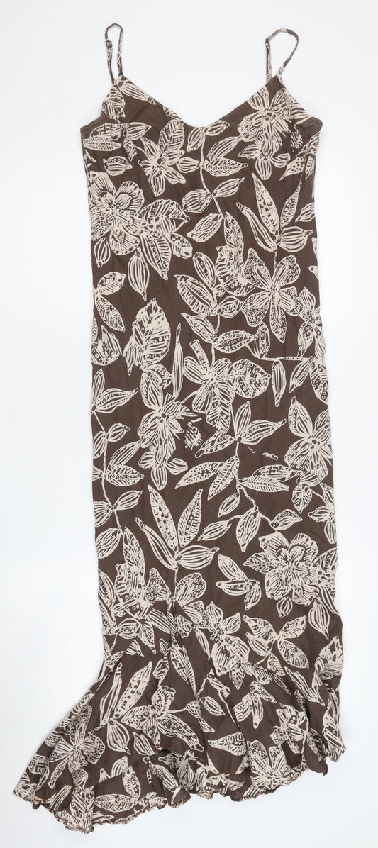 Marks and Spencer Women's Brown Slip Dress UK 12