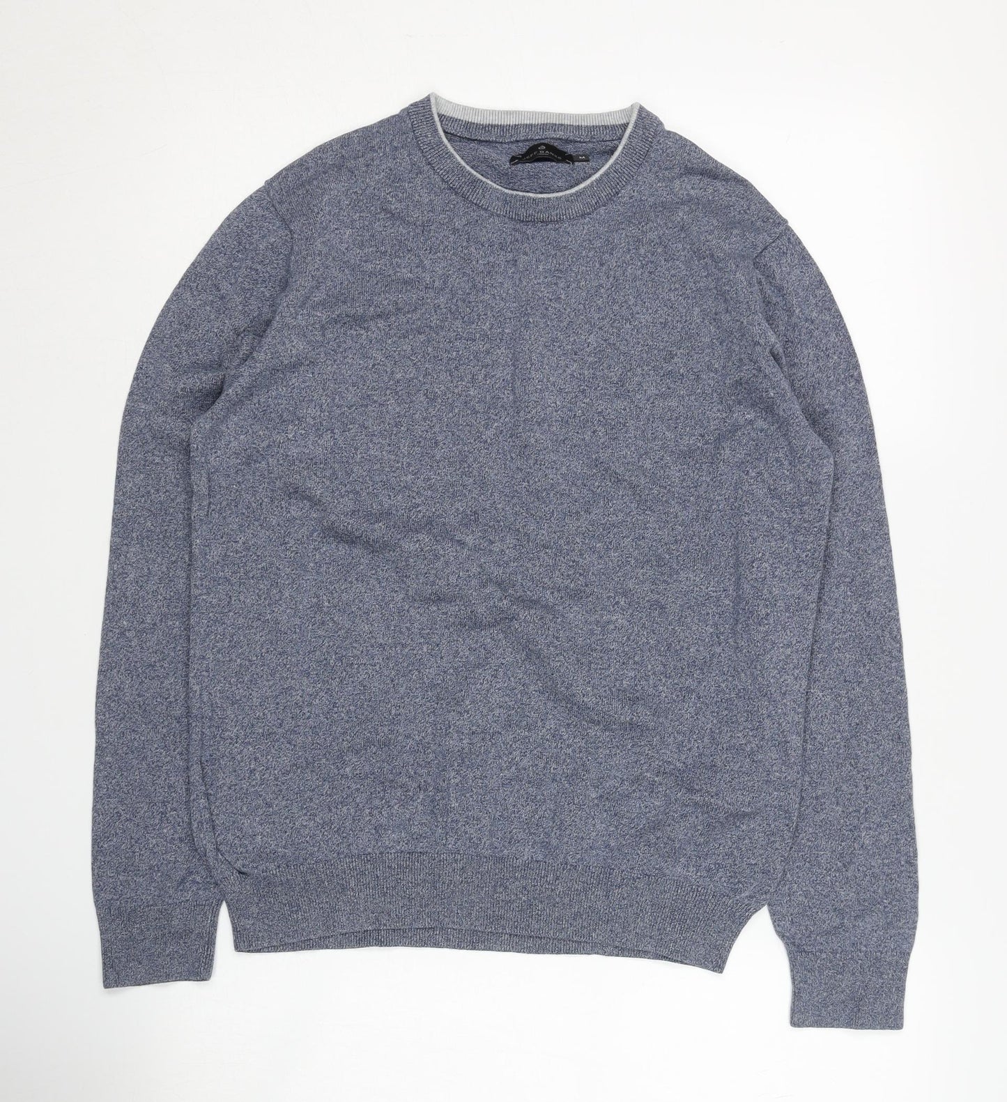 Jeff Banks Men's Blue Knit Cotton Pullover Jumper M