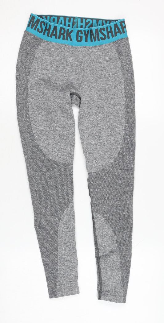 Gymshark Women's Grey Leggings Small - Stretch Activewear