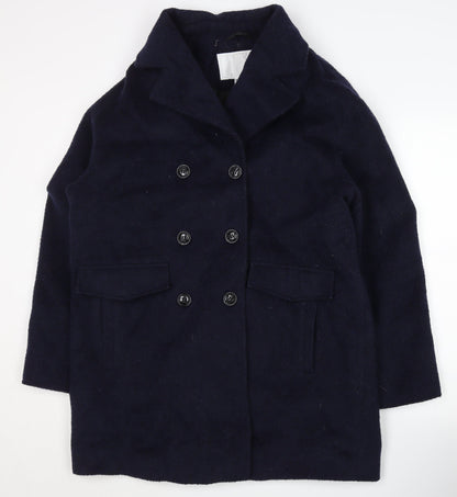 Womens UK Size M Cooperative Blue Pea Coat