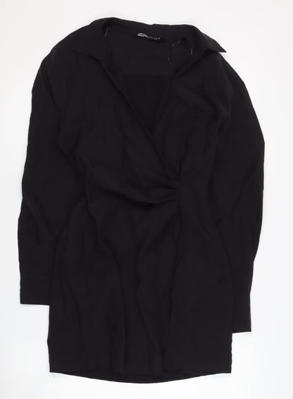 Zara Women's Black Long Sleeve Dress Size 8