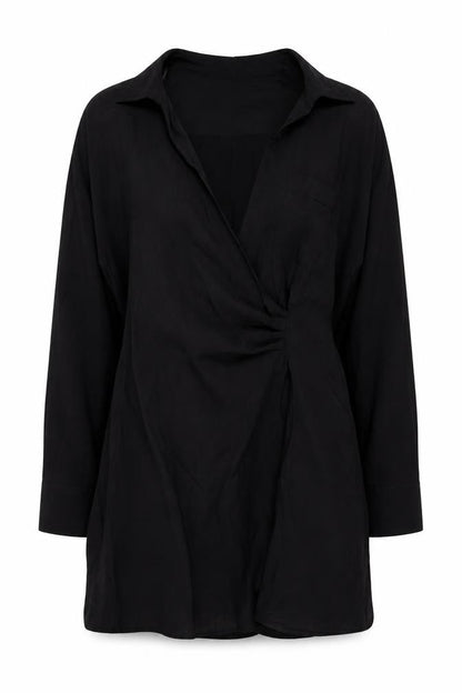 Zara Women's Black Long Sleeve Dress Size 8