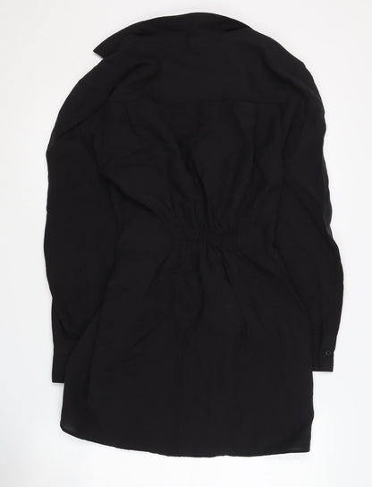 Zara Women's Black Long Sleeve Dress Size 8