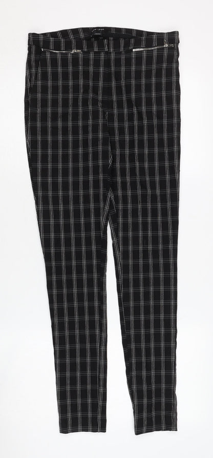 Womens UK Size 10 New Look Regular Fit  Black Trousers