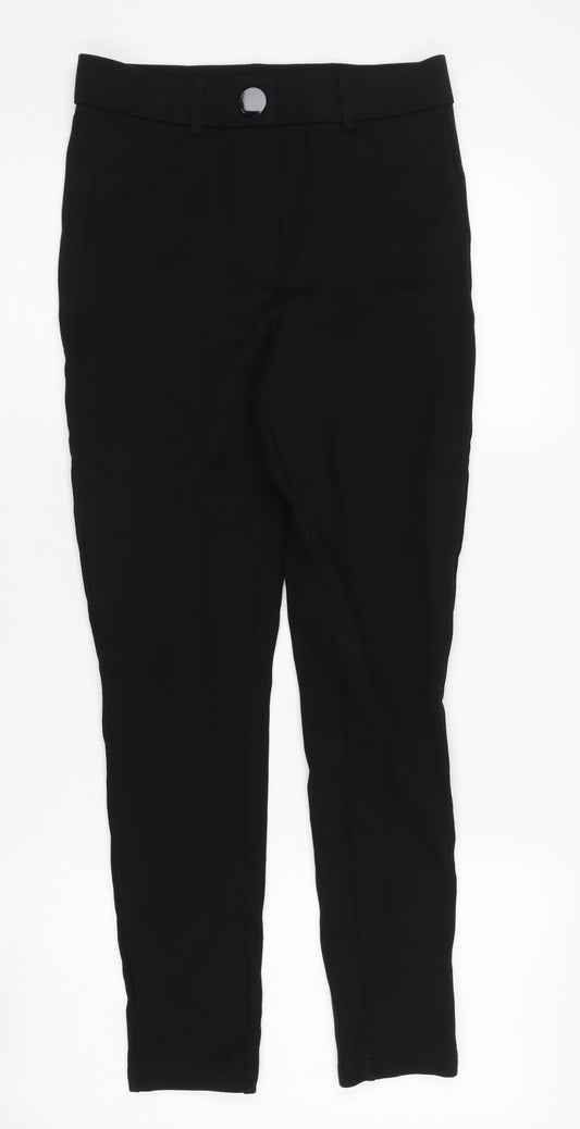 Womens UK Size M Zara   Black Trousers