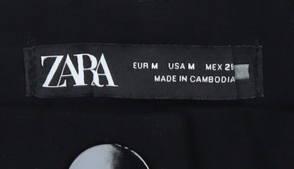 Womens UK Size M Zara   Black Trousers