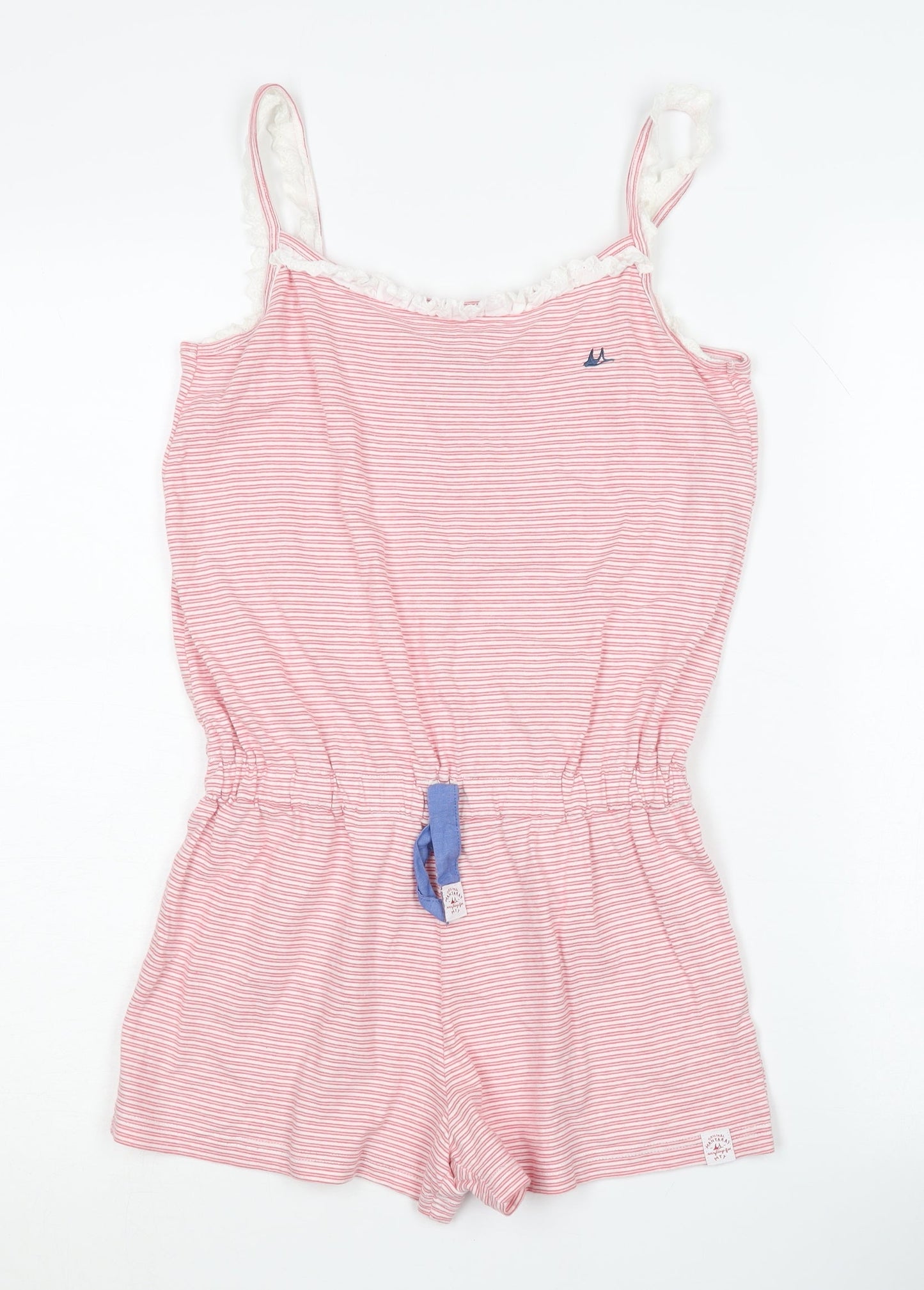 Mantaray Girls Pink Striped Playsuit 13-14 Years