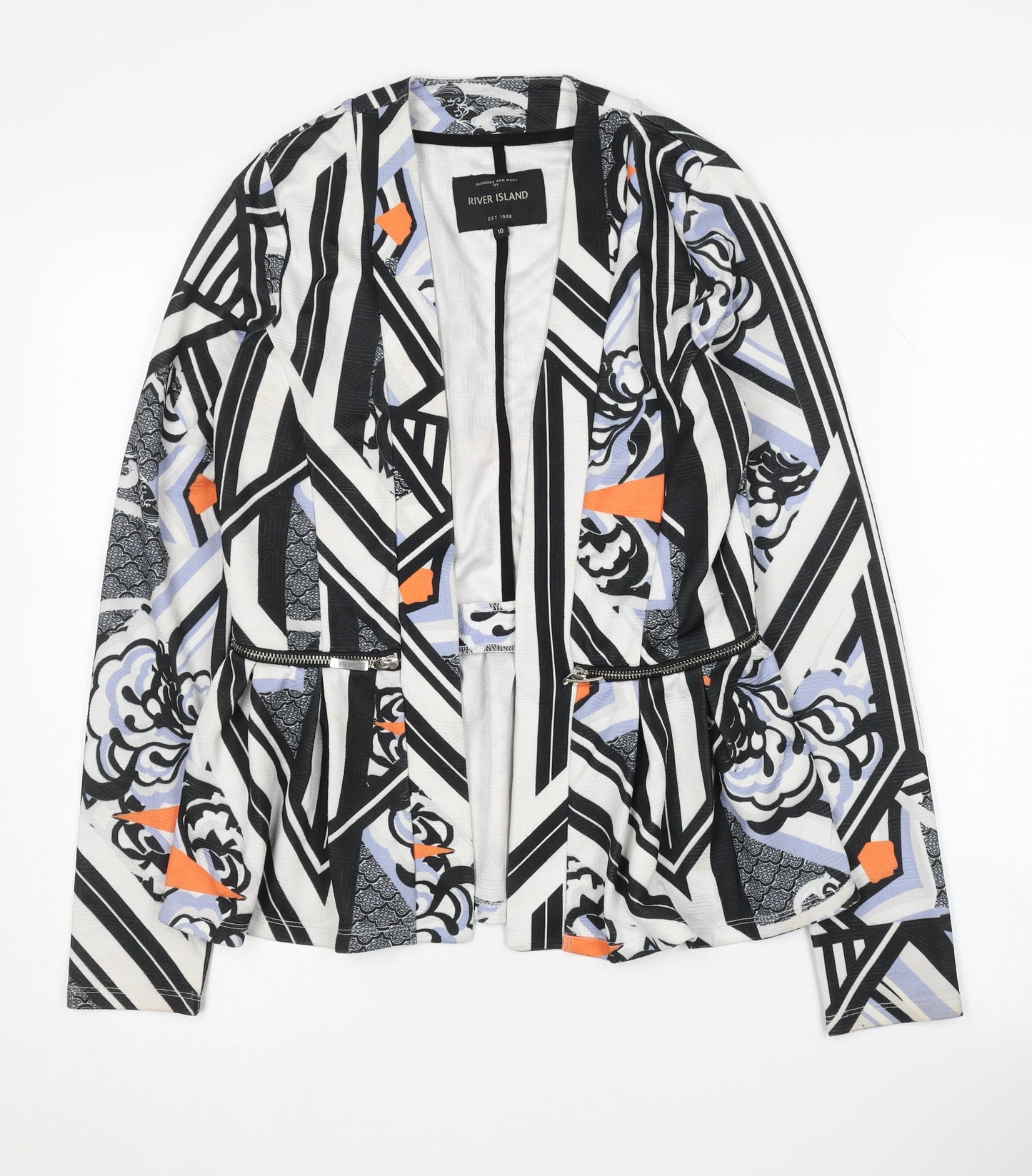 River Island Women's Multicoloured Blazer Size 10