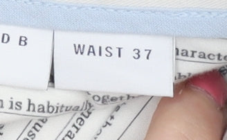 Spoke Men's White Chino Trousers Size 37