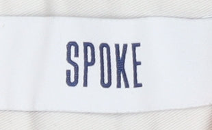 Spoke Men's White Chino Trousers Size 37