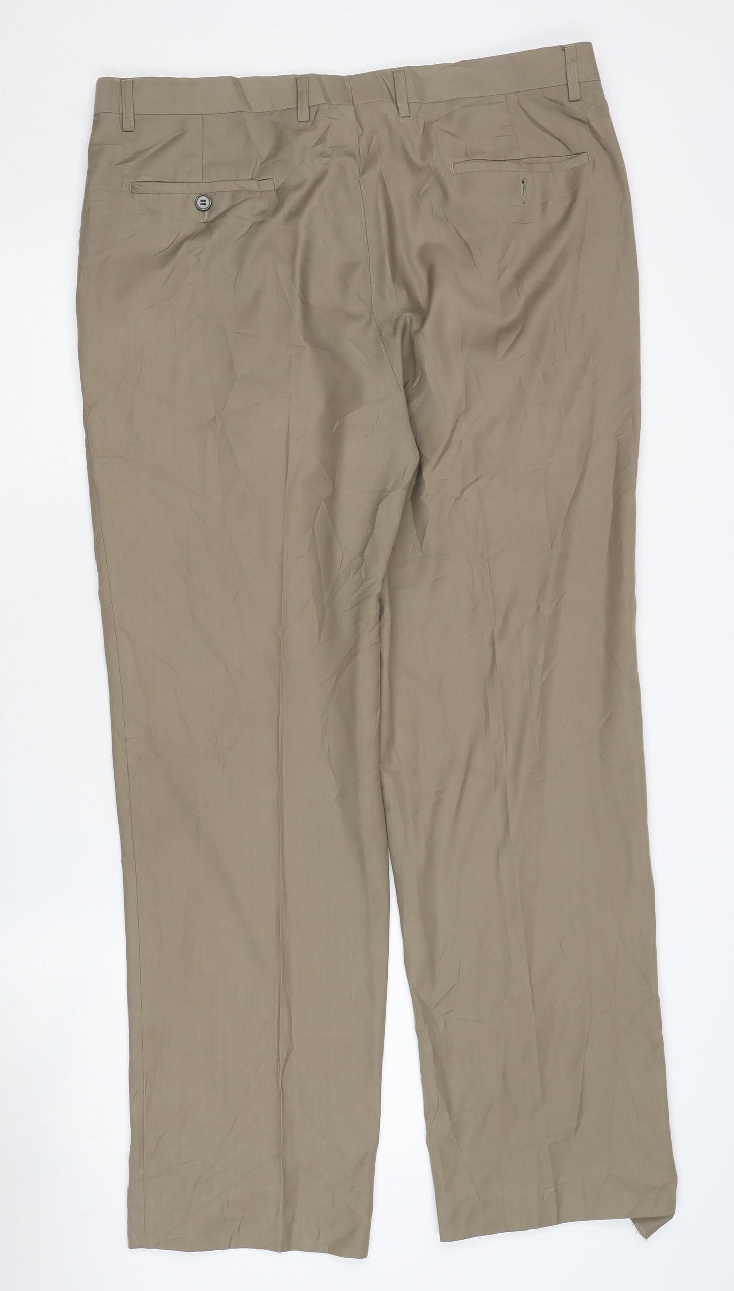 Boland Sidon Men's Beige Wool Trousers Size 38