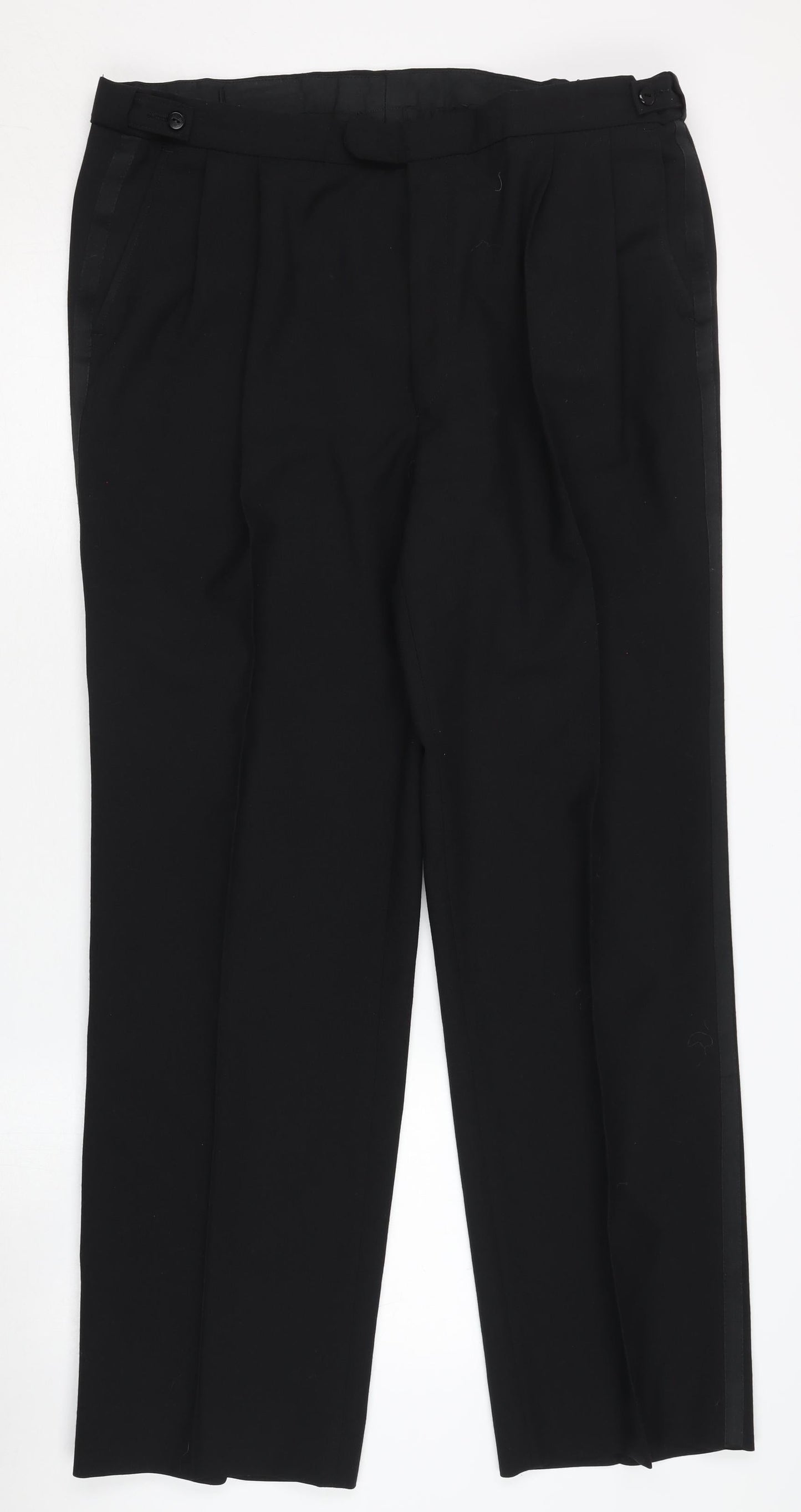 Vintage St Michael Men's Black Dress Trousers 38 Waist