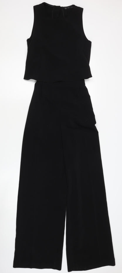 Zara Women's Black Sleeveless Jumpsuit XS