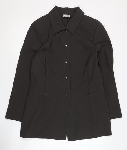 Karelia Women's Black Blazer Size 14 Long Sleeve