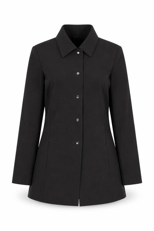 Karelia Women's Black Blazer Size 14 Long Sleeve