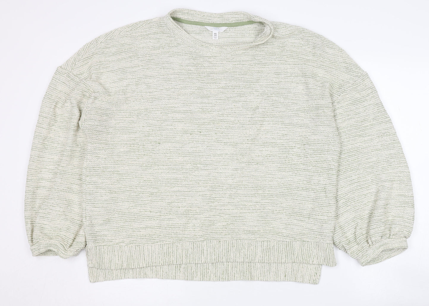 Time and Tru Women's Green Pullover Jumper, Size 20