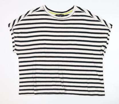 Womens UK Size 18 Marks and Spencer Black Basic T-Shirt