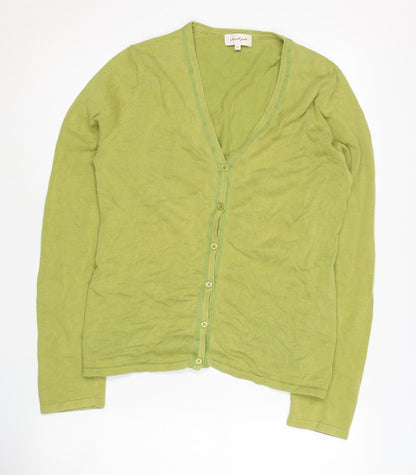 Womens UK Size 2 Jackpot Green Cardigan Jumper