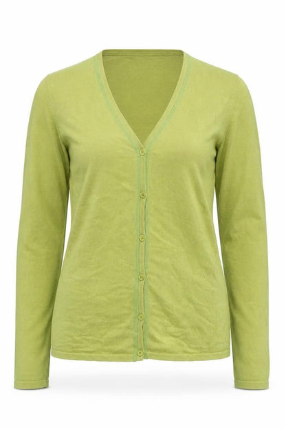 Womens UK Size 2 Jackpot Green Cardigan Jumper