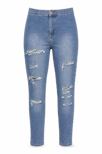 Womens UK Size 30 Topshop Slim Fit Skinny Blue Jeans