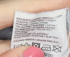 Topshop Women's Blue Skinny Distressed Jeans Size 30