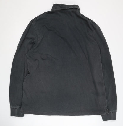 J.T. Ascott Men's Black XL Long Sleeve Polo Shirt